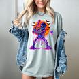 Drip Skeleton Batting Baseball Halloween Women's Comfort Colors T-Shirt Denim Drip Skeleton Batting Baseball Halloween Women's Comfort Colors T-Shirt Denim