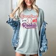 Grandparent Grandma Of The 1 Rookie Baseball Women's Comfort Colors T-Shirt Denim