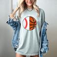 Granny Of Ballers Baseball Basketball Grandma Granny Women's Comfort Colors T-Shirt Denim