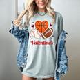 Happy Valentine’s Basketball Football Valentine Baseball Women's Comfort Colors T-Shirt Denim Happy Valentine’s Basketball Football Valentine Baseball Women's Comfort Colors T-Shirt Denim