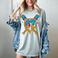 HUGvyn 67 Baseball Ice Cream Drip Six Seven Genz Alpha Slang Women's Comfort Colors T-Shirt Denim HUGvyn 67 Baseball Ice Cream Drip Six Seven Genz Alpha Slang Women's Comfort Colors T-Shirt Denim