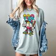 Ice Cream Drip Baseball Party 100 Days Of School Teacher Women's Comfort Colors T-Shirt Denim Ice Cream Drip Baseball Party 100 Days Of School Teacher Women's Comfort Colors T-Shirt Denim