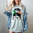 Ireland Baseball Mom Messy Bun Irish Baseball Girl Women's Comfort Colors T-Shirt Denim Ireland Baseball Mom Messy Bun Irish Baseball Girl Women's Comfort Colors T-Shirt Denim
