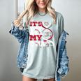 ITS In My DNA Baseball Sport Player Saying Baseball Fan Women's Comfort Colors T-Shirt Denim