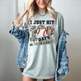 I Just Hit 100 Days Of School Camo Baseball 100 Days Smarter Women's Comfort Colors T-Shirt Denim I Just Hit 100 Days Of School Camo Baseball 100 Days Smarter Women's Comfort Colors T-Shirt Denim