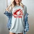 Kid Drip Ice Cream Baseball Heart Catcher Valentines Day Boy Women's Comfort Colors T-Shirt Denim Kid Drip Ice Cream Baseball Heart Catcher Valentines Day Boy Women's Comfort Colors T-Shirt Denim