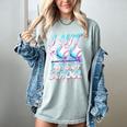 Kids 100 Days Of School 100th Day Baseball Ice Cream Drip Women's Comfort Colors T-Shirt Denim Kids 100 Days Of School 100th Day Baseball Ice Cream Drip Women's Comfort Colors T-Shirt Denim