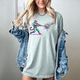 Leopard Baseball Player Ice Cream Drip For Boys Kids Women's Comfort Colors T-Shirt Denim