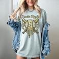 Old School Camo Baseball Drip Double Digits 10th Birthday Women's Comfort Colors T-Shirt Denim