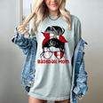 Peru Baseball Mom Messy Bun Women's Comfort Colors T-Shirt Denim Peru Baseball Mom Messy Bun Women's Comfort Colors T-Shirt Denim
