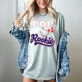 Pop Rookie Of Year 1st Birthday Baseball Theme Matching Women's Comfort Colors T-Shirt Denim