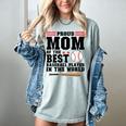 Proud Mom Of An Awesome Baseball Baseball Mom Women's Comfort Colors T-Shirt Denim Proud Mom Of An Awesome Baseball Baseball Mom Women's Comfort Colors T-Shirt Denim