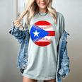 Puerto Rico Baseball Flag Boricua Beisbol Fan Gear Women's Comfort Colors T-Shirt Denim Puerto Rico Baseball Flag Boricua Beisbol Fan Gear Women's Comfort Colors T-Shirt Denim