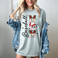 Retro Baseball Mom Mama Baseball Life Softball Life Game Day Women's Comfort Colors T-Shirt Denim