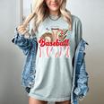 Retro Coffee Baseball Mama Mother's Day Baseball Mom Women's Comfort Colors T-Shirt Denim