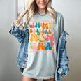 Retro Groovy In My Baseball Mom Era Happy Women Premium Women's Comfort Colors T-Shirt Denim