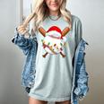 Santa Sports For Men Boys Christmas Baseball Player Women's Comfort Colors T-Shirt Denim
