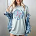 Spring 2024 Season Cute Baseball Mom All Day Everyday Women's Comfort Colors T-Shirt Denim Spring 2024 Season Cute Baseball Mom All Day Everyday Women's Comfort Colors T-Shirt Denim