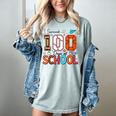 I Survived 100 Days Baseball Football Basketball School Kids Women's Comfort Colors T-Shirt Denim