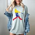 Venezuela Baseball Women's Comfort Colors T-Shirt Denim Venezuela Baseball Women's Comfort Colors T-Shirt Denim