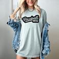 Women's Baseball Softball Baseball Mom Baseball Women's Comfort Colors T-Shirt Denim