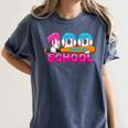 100 Days Of School Baseball Ice Cream Drip For Teacher Kid Women's Comfort Colors T-Shirt Moss 100 Days Of School Baseball Ice Cream Drip For Teacher Kid Women's Comfort Colors T-Shirt Moss