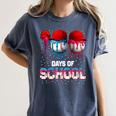100 Days Of School Dripping Baseball 100th Day Teacher Boy Women's Comfort Colors T-Shirt Moss