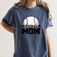 American Flag Patriotic Game Day Baseball Mom Women's Comfort Colors T-Shirt Moss American Flag Patriotic Game Day Baseball Mom Women's Comfort Colors T-Shirt Moss