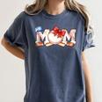 Ball Mom Bow Tie Baseball Mom Women's Comfort Colors T-Shirt Moss Ball Mom Bow Tie Baseball Mom Women's Comfort Colors T-Shirt Moss