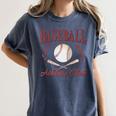 Baseball Athletic Social Club Baseball Mom Trendy Baseball Raglan Baseball Tee Women's Comfort Colors T-Shirt Moss