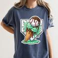 Baseball Boys Ice Cream Drip Baseball Boys Youth Mint Choco Women's Comfort Colors T-Shirt Moss