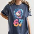 Baseball Drip Number 67 Player 67th Birthday Ice Cream 67 Women's Comfort Colors T-Shirt Moss Baseball Drip Number 67 Player 67th Birthday Ice Cream 67 Women's Comfort Colors T-Shirt Moss