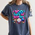 Baseball Ice Cream Drip 100 Days Of School Student Teacher Women's Comfort Colors T-Shirt Moss