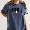 Baseball Mama Cute Women Team Mom Or Baseball Mom Sports Women's Comfort Colors T-Shirt Moss