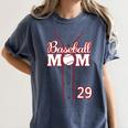 Baseball Mom 29 Number 29 Jersey Team Numbered Jersey Women's Comfort Colors T-Shirt Moss Baseball Mom 29 Number 29 Jersey Team Numbered Jersey Women's Comfort Colors T-Shirt Moss