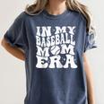 In My Baseball Mom Era Retro Groovy Baseball Raglan Baseball Tee Women's Comfort Colors T-Shirt Moss In My Baseball Mom Era Retro Groovy Baseball Raglan Baseball Tee Women's Comfort Colors T-Shirt Moss