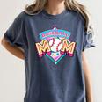 Baseball Mom Loud And Proud Game Day Sport Mother's Day Women's Comfort Colors T-Shirt Moss