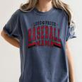 Baseball Mom Baseball Mama Mother's Day Red Loud Proud Women's Comfort Colors T-Shirt Moss