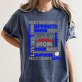 Baseball Mom Traits For Great Mothers Grey And Blue Women's Comfort Colors T-Shirt Moss Baseball Mom Traits For Great Mothers Grey And Blue Women's Comfort Colors T-Shirt Moss