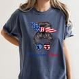 Baseball Mom USA American Flag 4th Of July Women's Comfort Colors T-Shirt Moss Baseball Mom USA American Flag 4th Of July Women's Comfort Colors T-Shirt Moss