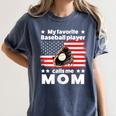 My Baseball Player Calls Me Mom Baseball Mom Women's Comfort Colors T-Shirt Moss My Baseball Player Calls Me Mom Baseball Mom Women's Comfort Colors T-Shirt Moss