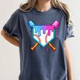 Baseball Sport Respect The Drip Boys Baseball Women's Comfort Colors T-Shirt Moss
