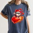 Baseball Valentine's Day Drip Ice Cream Team Women's Comfort Colors T-Shirt Moss Baseball Valentine's Day Drip Ice Cream Team Women's Comfort Colors T-Shirt Moss