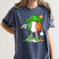 Boys St Patricks Day Kids Baseball Player Ice Cream Drip Women's Comfort Colors T-Shirt Moss Boys St Patricks Day Kids Baseball Player Ice Cream Drip Women's Comfort Colors T-Shirt Moss
