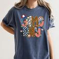 Checkered Leopard Game Day Baseball Men Women Kids Women's Comfort Colors T-Shirt Moss Checkered Leopard Game Day Baseball Men Women Kids Women's Comfort Colors T-Shirt Moss