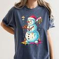 Christmas Baseball Snowman Drip For Boys Men Girls Women Women's Comfort Colors T-Shirt Moss Christmas Baseball Snowman Drip For Boys Men Girls Women Women's Comfort Colors T-Shirt Moss