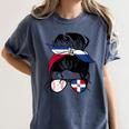 Dominican Baseball Mom Dominican Baseball Girl Women's Comfort Colors T-Shirt Moss Dominican Baseball Mom Dominican Baseball Girl Women's Comfort Colors T-Shirt Moss