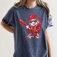 Drippy Baseball Mascot Valentine Heart Glasses Cartoon Women's Comfort Colors T-Shirt Moss