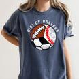 Gigi Of Ballers Baseball Soccer Football Gigi Women's Comfort Colors T-Shirt Moss