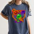 Halloween Baseball Ice Cream Drip Boys Girls Youth Women's Comfort Colors T-Shirt Moss